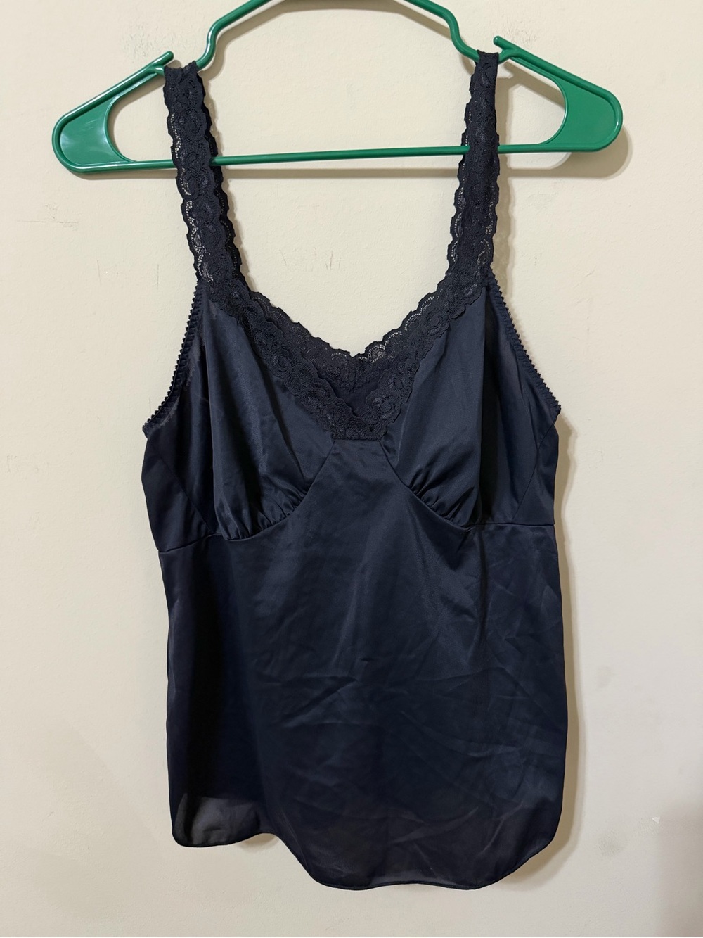 Cabernet size 38 medium Vintage black Lace-Trim Camisole Tank Top medium